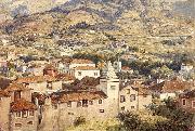 Sir Edward john poynter,bt.,P.R.A Funchal, Morning Sun oil painting artist